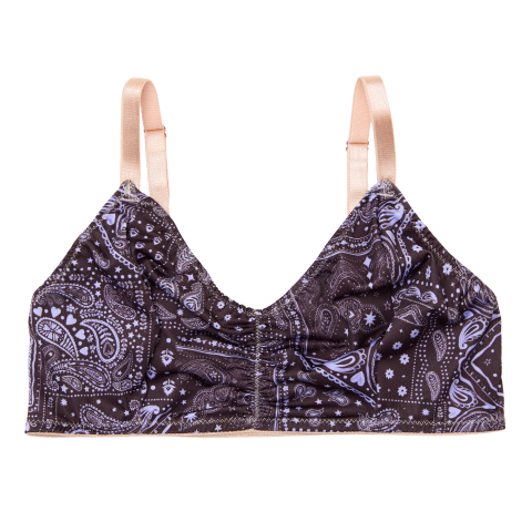 bralette | paisley | cherry brown