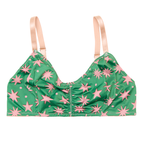 bralette | starry tale | emerald glow