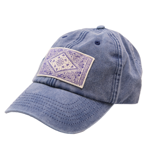 czapka | paisley | vintage blue