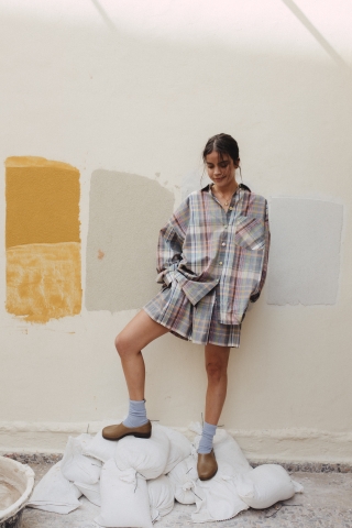 szorty | skye | checky pastel 