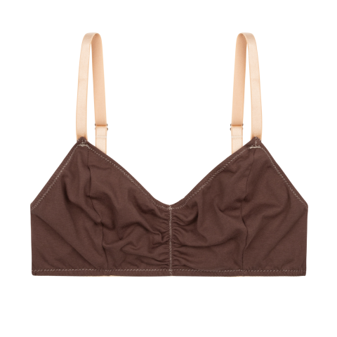 bralette | chocolate cotton
